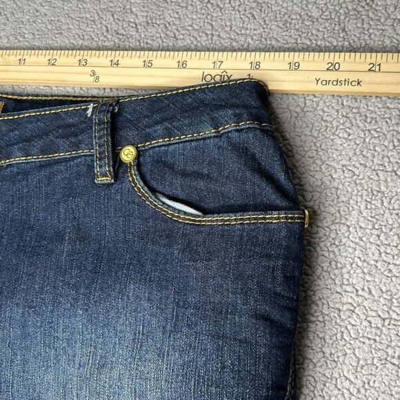 Coogi Jeans Womens 18W Bootcut Stretch Denim Gold Embroidered Pockets Y2K Retro - Picture 12 of 16